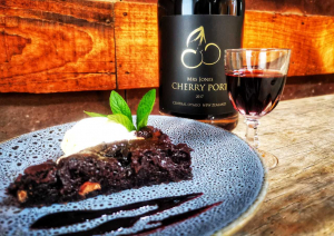 recipe for cherry port brownie from Suncrest Orchard
